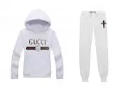 gucci tracksuit for donna france gg line white